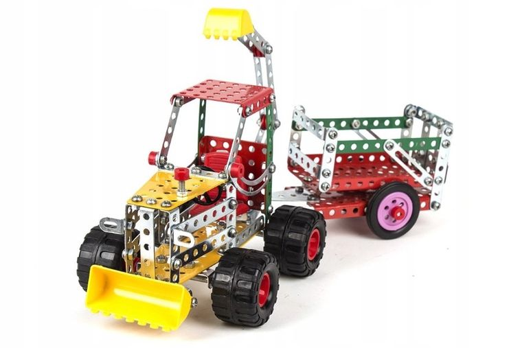 TechnoK, klocki konstrukcyjne, metalowe, pojazdy, 7w1, 289 elementów