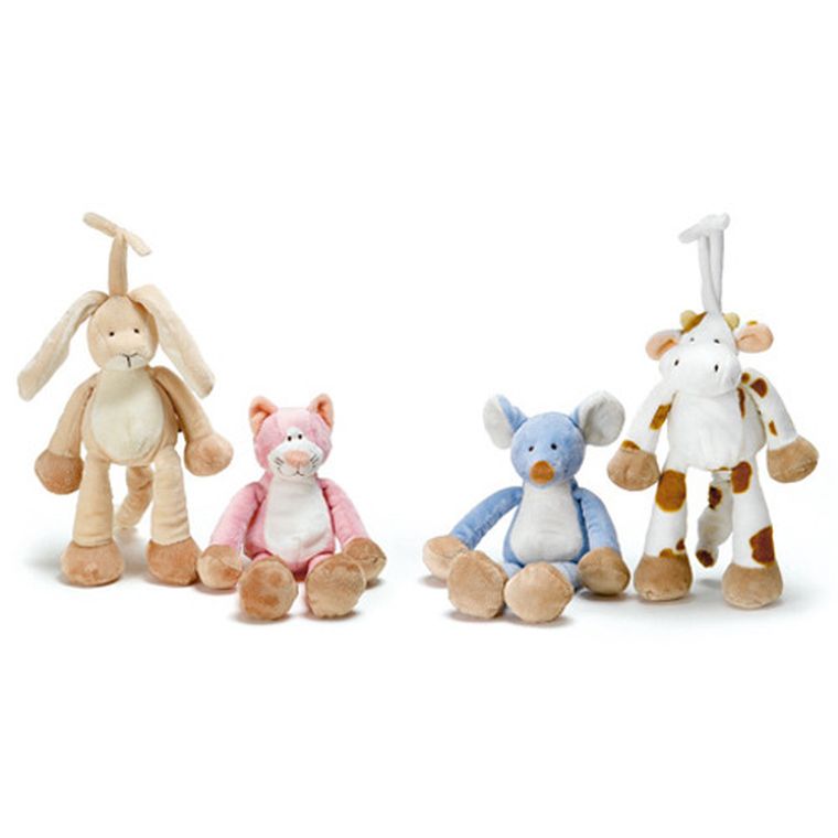 Teddykompaniet, Diinglisar, myszka, maskotka z pozytywką, niebieska, 25 cm