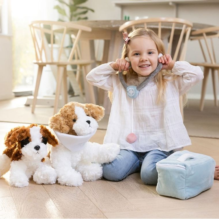 Teddykompaniet, pluszowy zestaw medyczny, niebieski