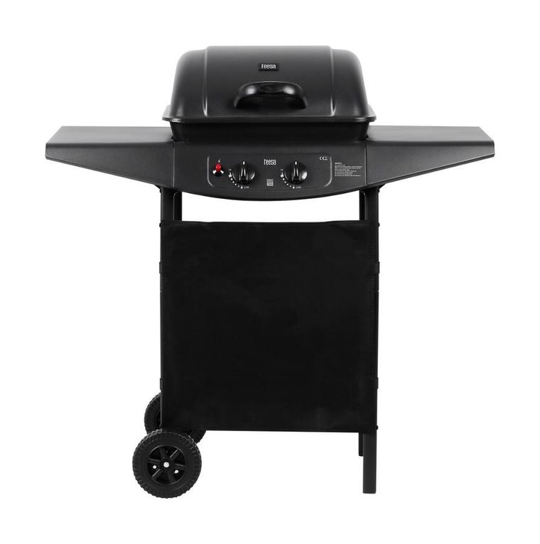 Teesa, grill gazowy, 2 palniki, BBQ 2000