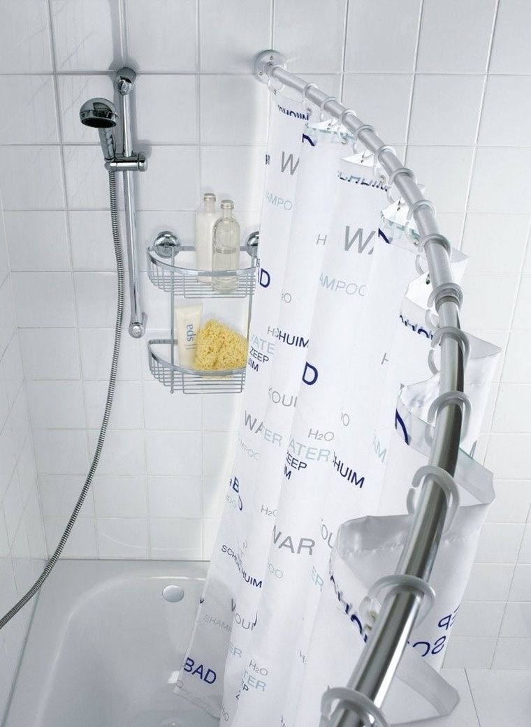 Teleskopowy drążek do zasłony prysznicowej, ø 2, 5 cm, 110-200 cm