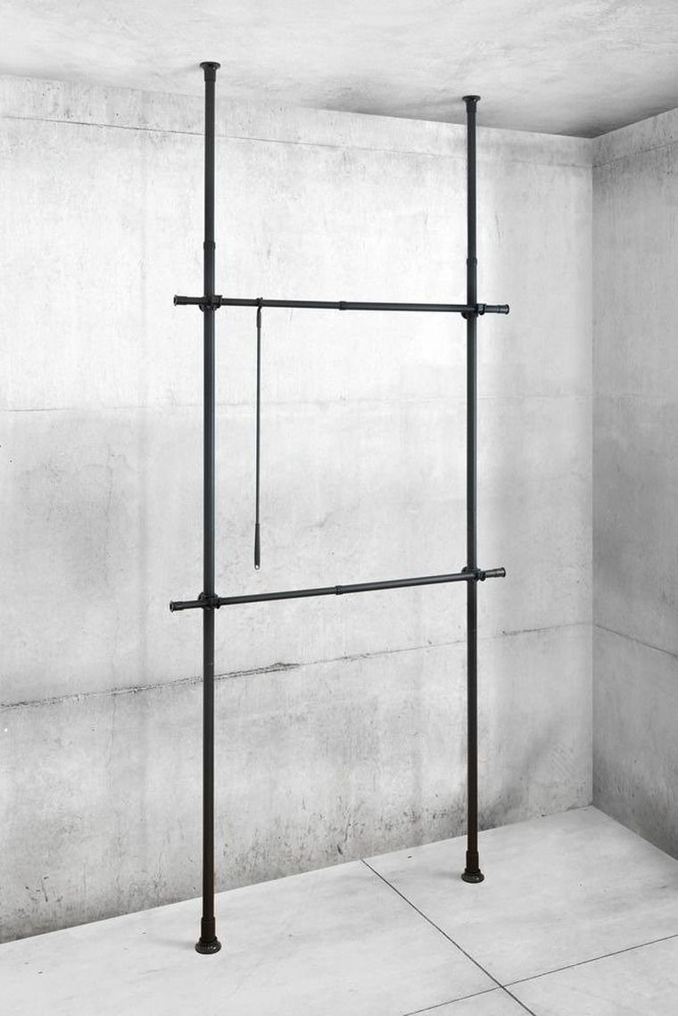 Teleskopowy system do garderoby, Herkules basic, czarny