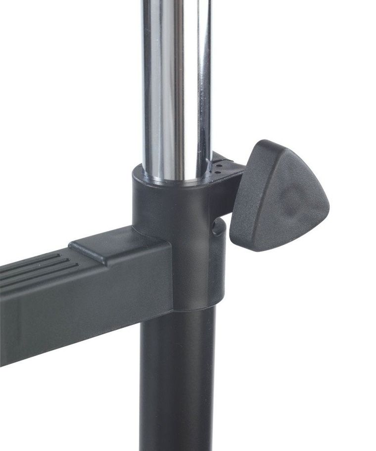 Teleskopowy wieszak na ubrania, szafa na kółkach