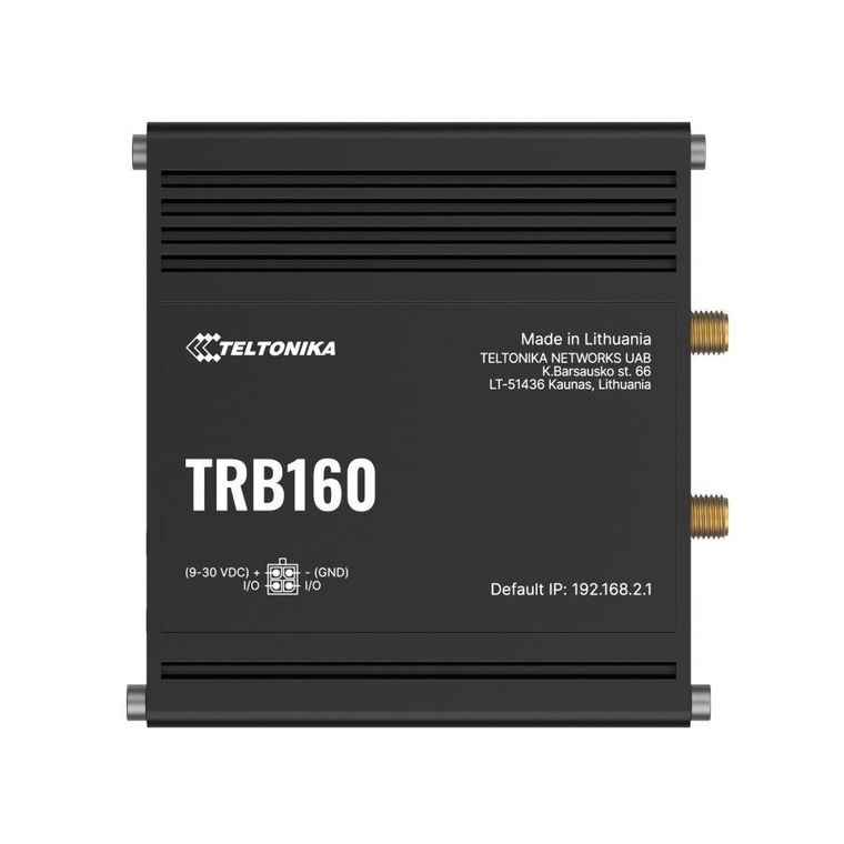 Teltonika, brama IoT LTE, TRB160, Cat 6, 1xRJ45 1000Mb/s, IP30