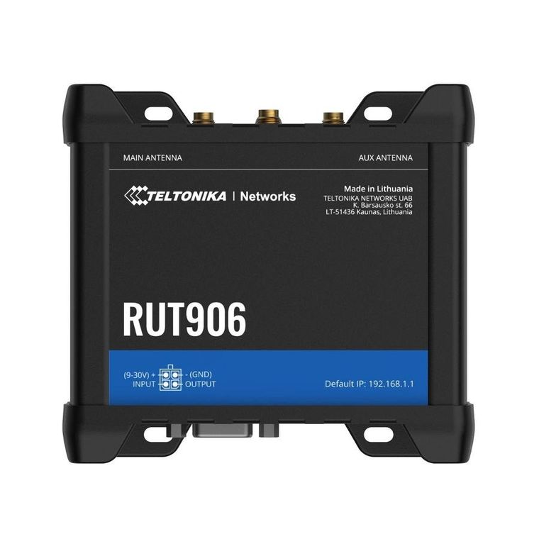 Teltonika, profesjonalny przemysłowy router 4G LTE, WiFi, Dual Sim, 1xWAN, 3xLAN, IP30