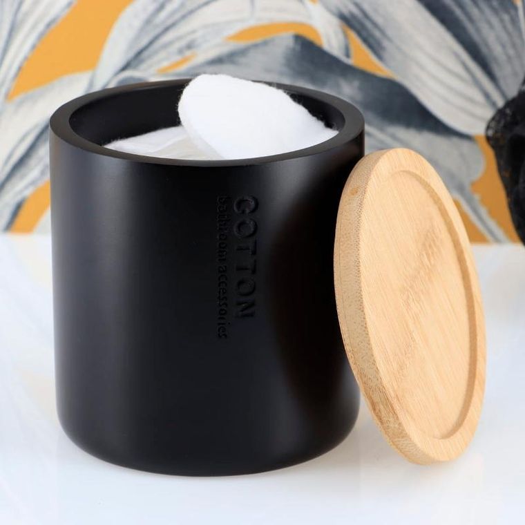 Tendance, pojemnik na waciki, Sava, bambusowa pokrywa, ø 9.5 cm