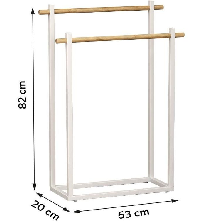 Tendance, stojak na ręczniki,, dwuramienny, mat, 82-52-20 cm