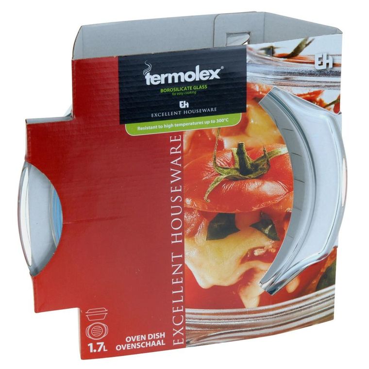 Termolex, naczynie żaroodporne okrągłe, 1,7l
