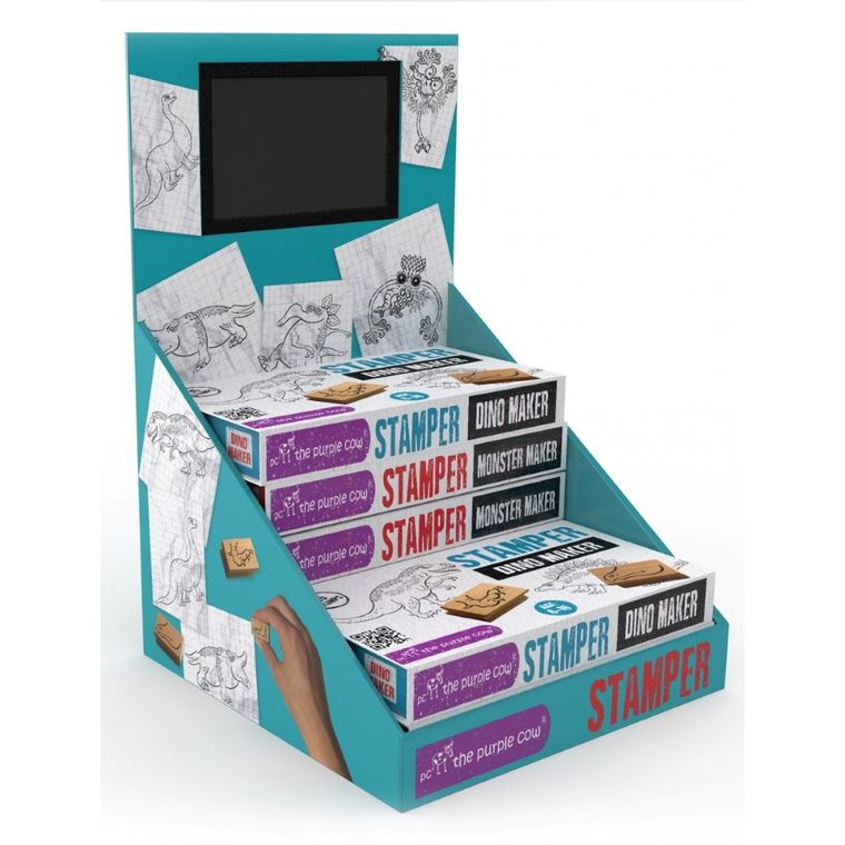 The Purple Cow, Potwory, zestaw drewnianych stempelków