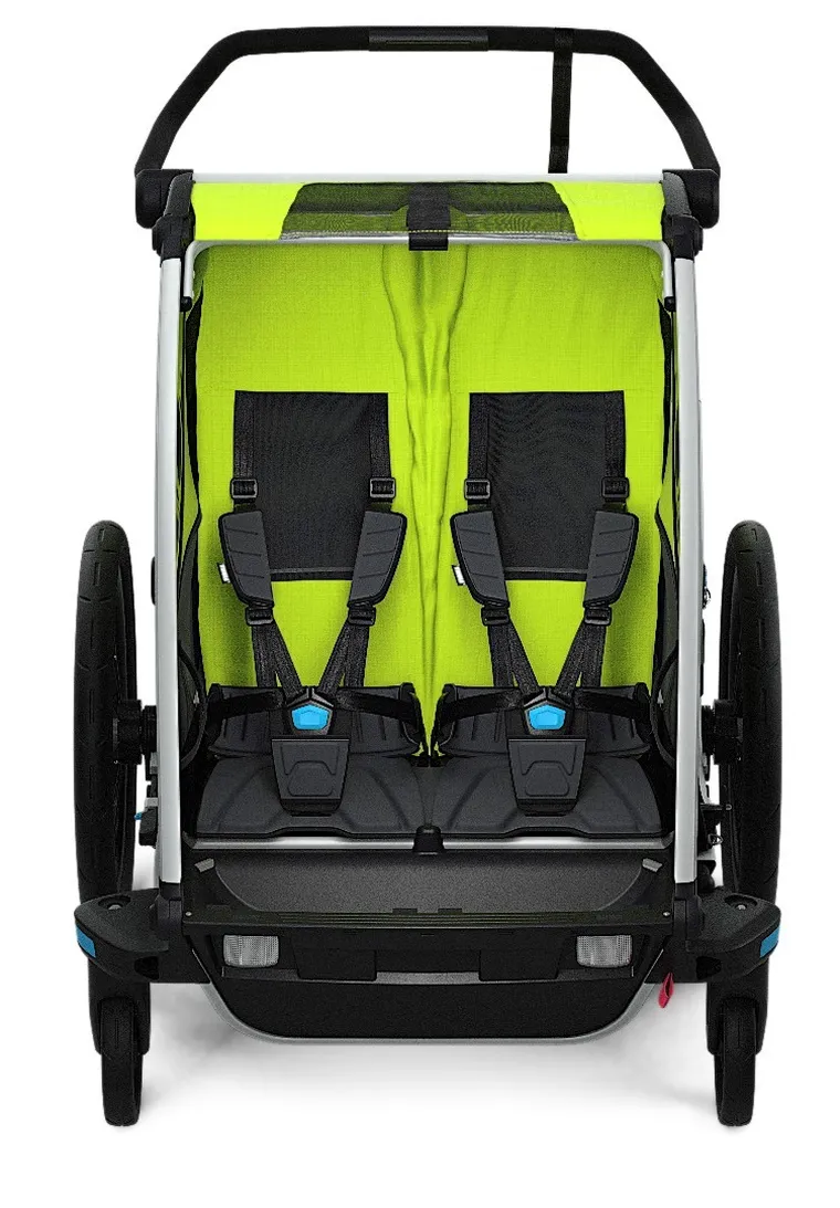 Thule, Chariot Cab 2, przyczepka rowerowa dla dzieci, oliwkowy/szary