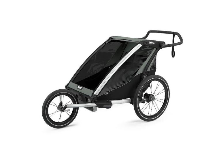 Thule, Chariot Lite 2, przyczepka rowerowa dla dziecka, Agave-Black
