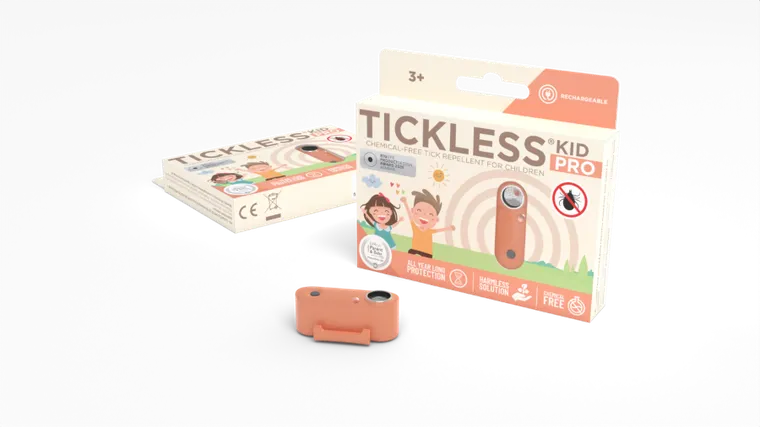 Tickless, Kid PRO, ultradźwiękowa ochrona przed kleszczami, Hot Peach