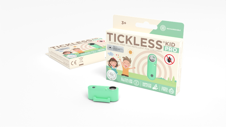Tickless, Kid PRO, ultradźwiękowa ochrona przed kleszczami, Mentha Green