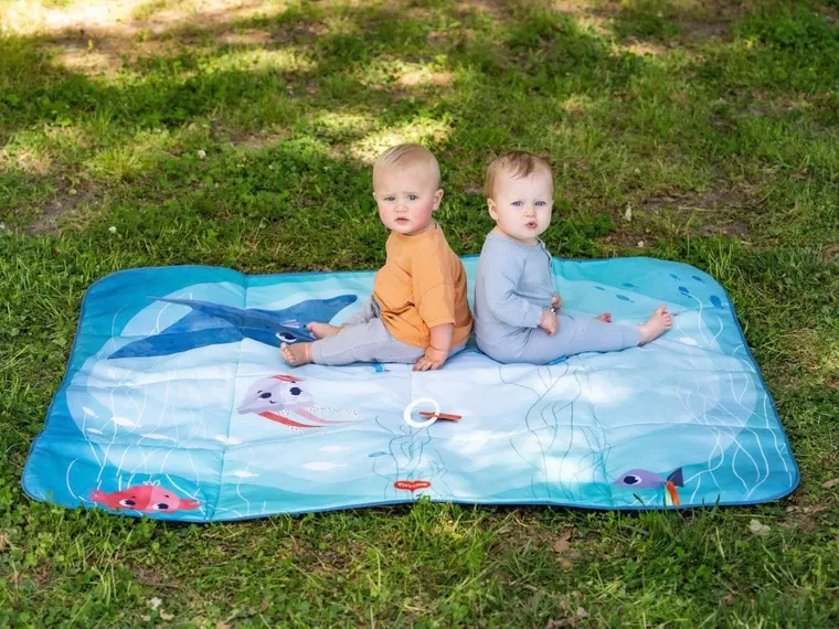 Tiny Love, Skarby Oceanu, podróżna mata edukacyjna XL, 140-113 cm