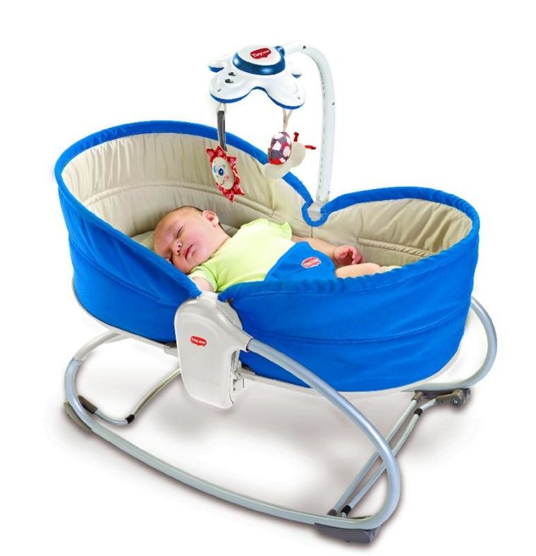 Tiny Love, Wielofunkcyjny leżaczek bujaczek łóżeczko, 3w1, niebieski
