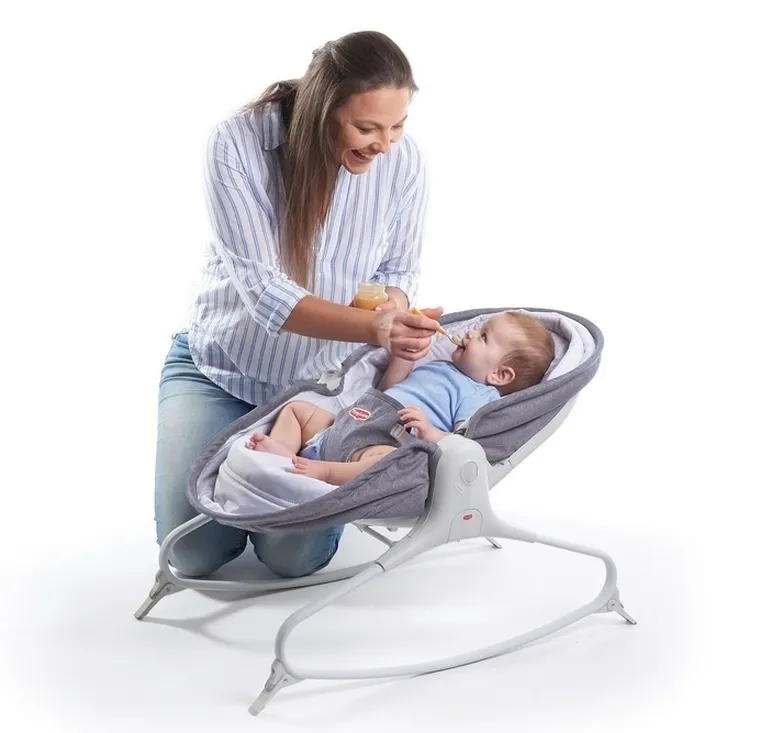 Tiny Love, wielofunkcyjny leżaczek-bujaczek z funkcją krzesełka, 3w1, szary