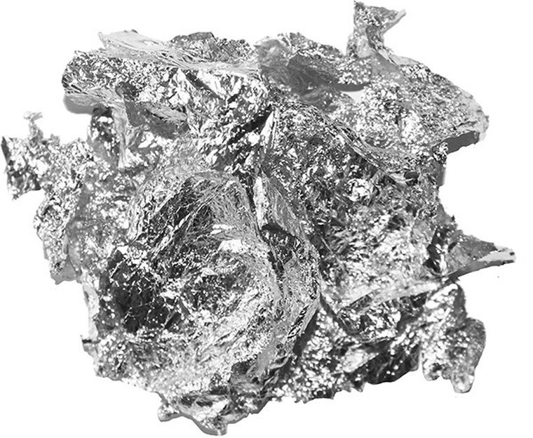 Titanum, folia do złoceń, srebrna w płatkach, 3g