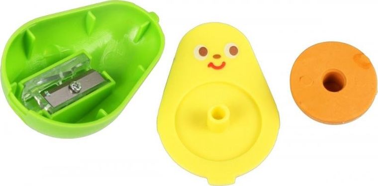 Tochain, gumko-temperówka, pojedyncza z pojemnikiem, Avocado