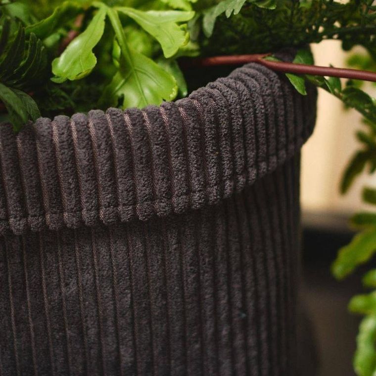 Today, Koszyk dekoracyjny, sztruksowy, Ø 21 cm