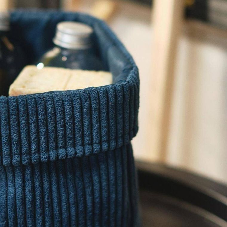 Today, koszyk dekoracyjny, sztruksowy, Ø 21 cm