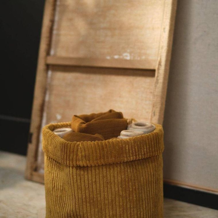 Today, koszyk dekoracyjny, sztruksowy, Ø 21 cm