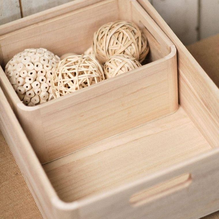 Today, organizer do szuflady, Pure, drewno, 3 pudełka