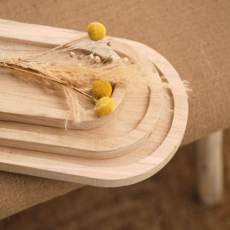 Today, tacka na biżuterię, Indie, drewniana, 3 szt.