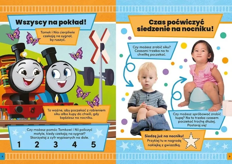 Tomek i przyjaciele. Gwiazda nocnika! Zabawy i zadania z naklejkami