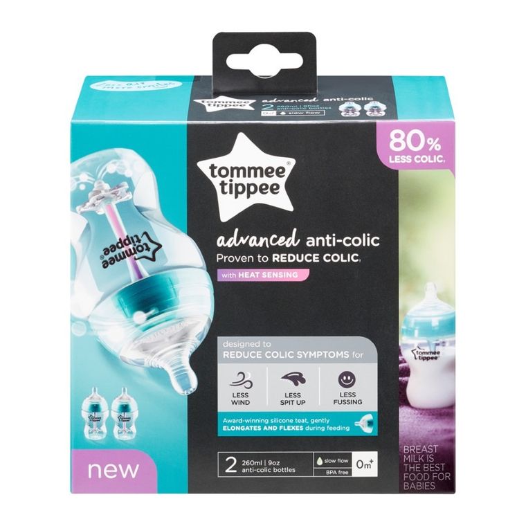 Tommee Tippee, butelka antykolkowa, 260 ml, 2 szt.