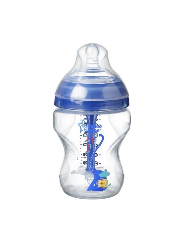 Tommee Tippee, butelka antykolkowa, Advanced, boy, 260 ml