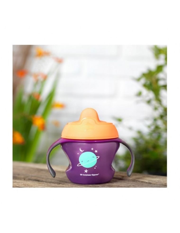 Tommee Tippee, kubek z uchwytami, girl, 150 ml, 4m+