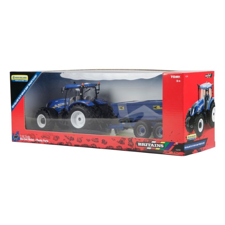Tomy, Britains, Traktor New Holand T6 z przyczepą, pojazd