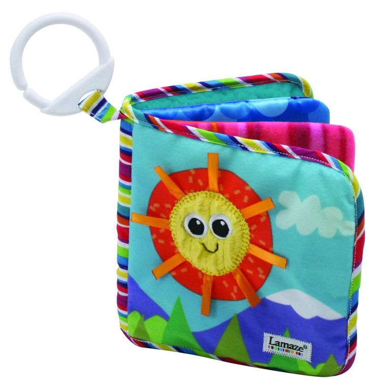 Tomy, Lamaze, książeczka odkrywcy materiałowa