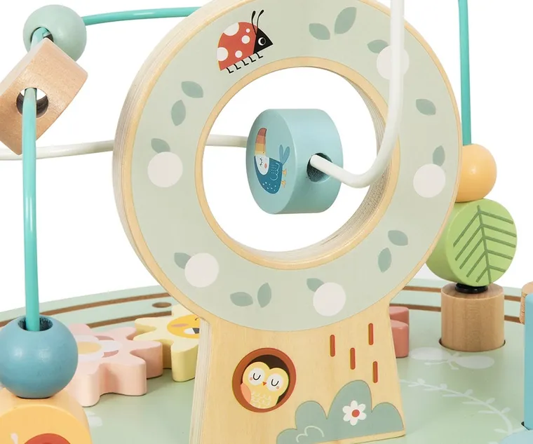 Tooky Toy, drewniany stolik edukacyjny, zoo