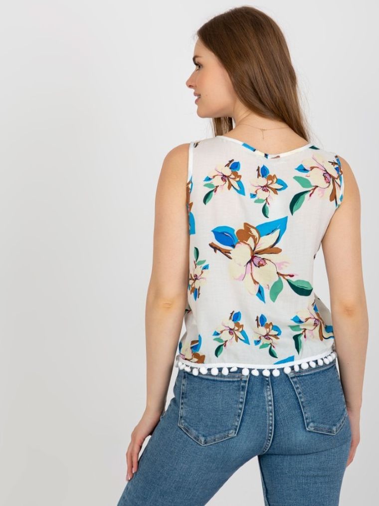 Top damski, biały, Baiyibaishun