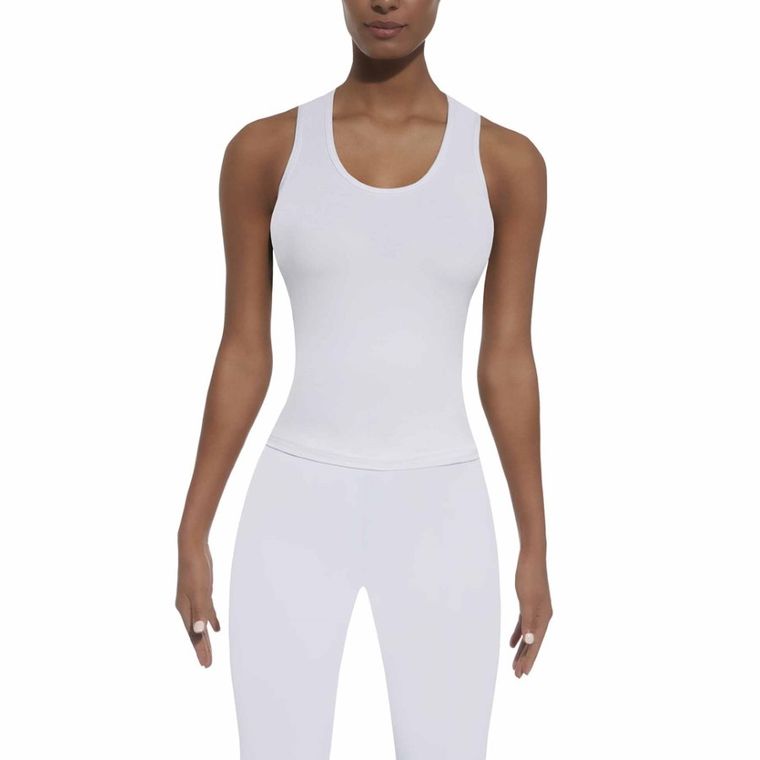 Top damski, biały, Bas Black