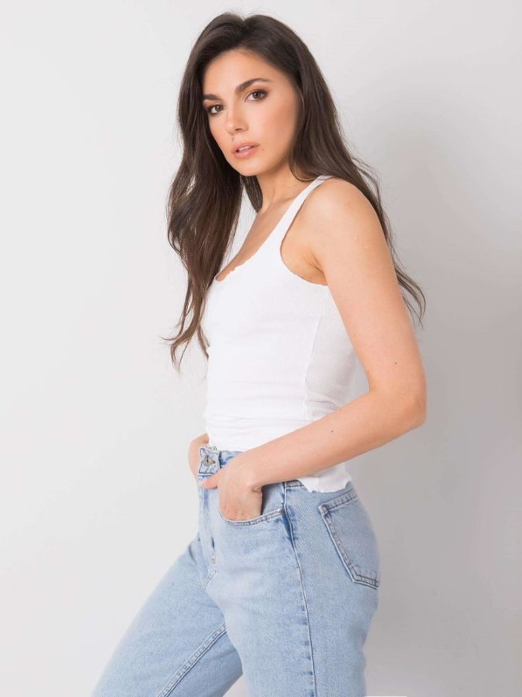 Top damski, biały, Rue Paris