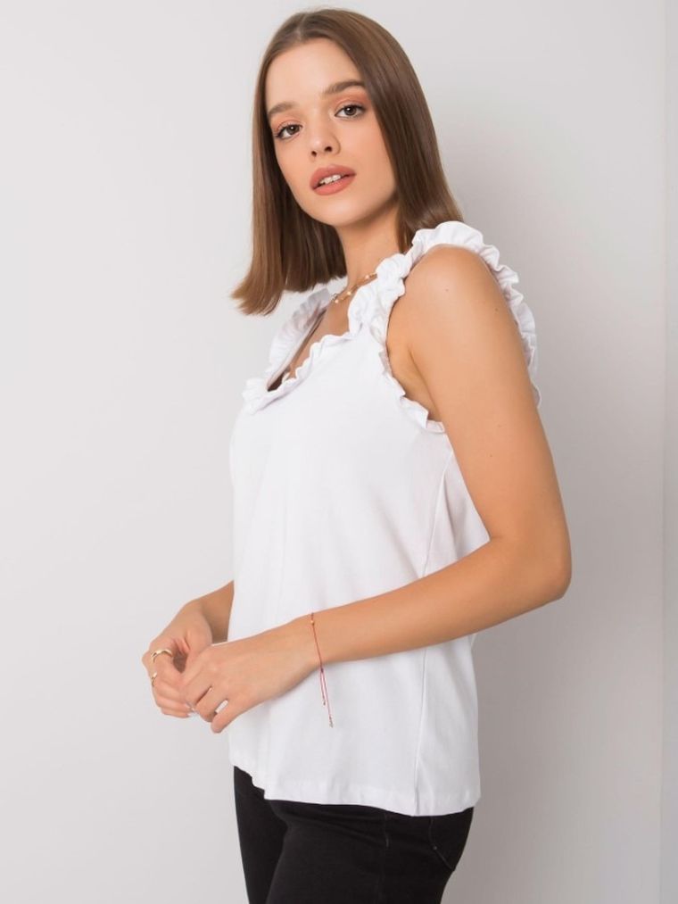 Top damski, biały, Rue Paris