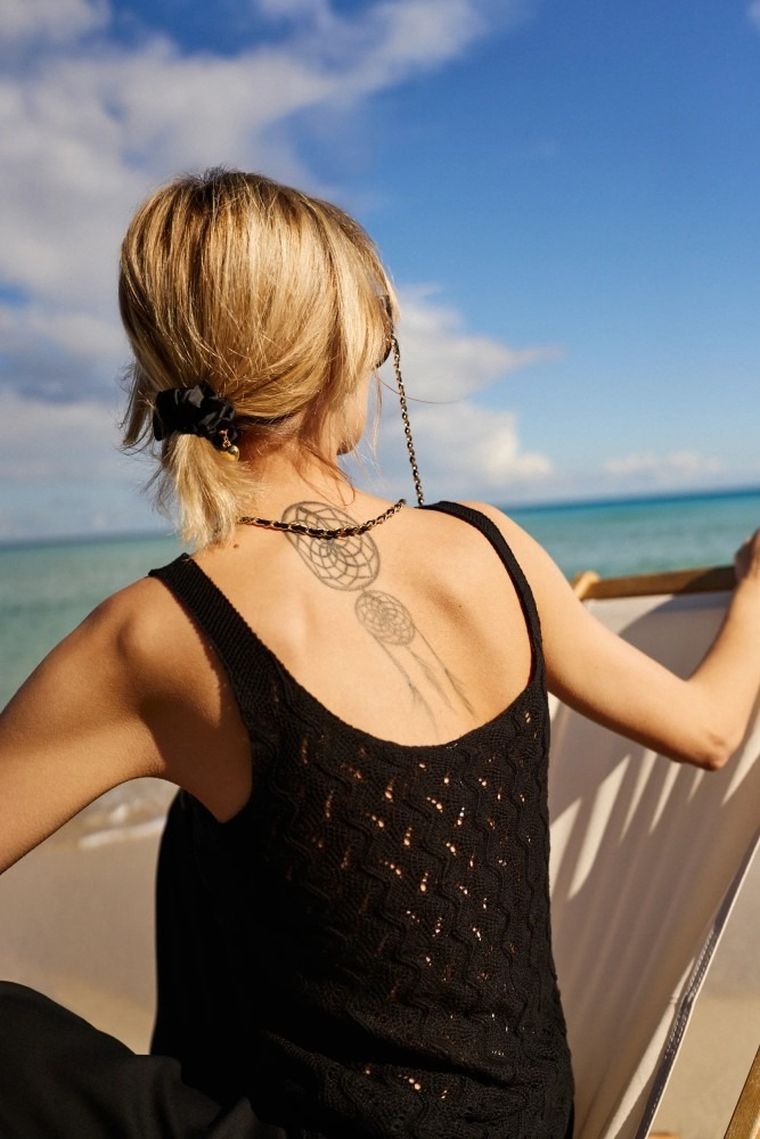 Top damski, czarny, Moodo