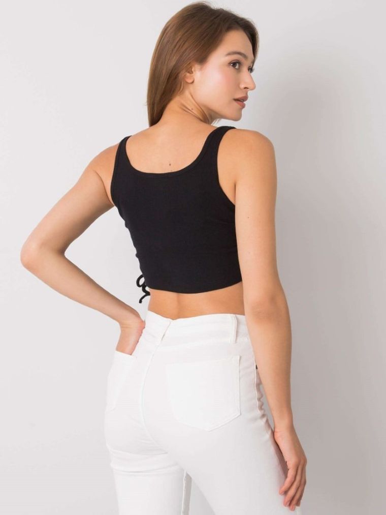 Top damski, czarny, Rue Paris