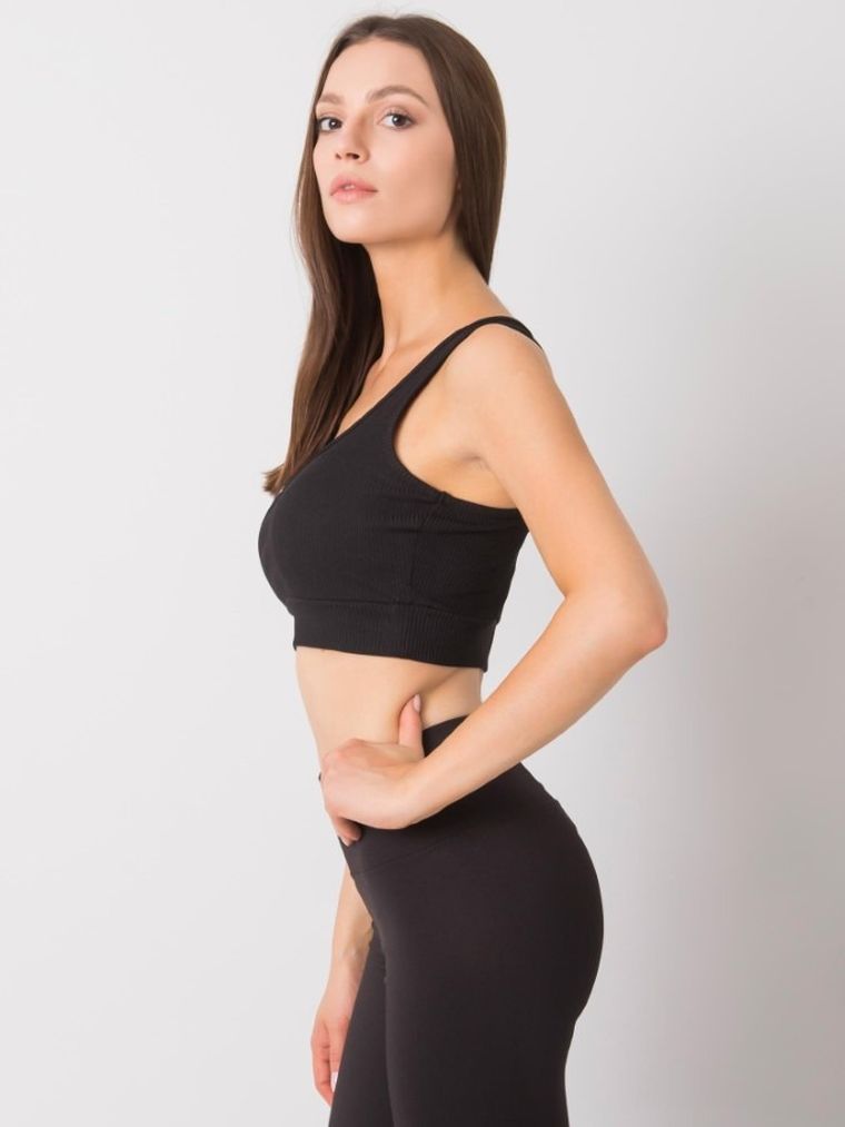 Top damski, czarny, Rue Paris