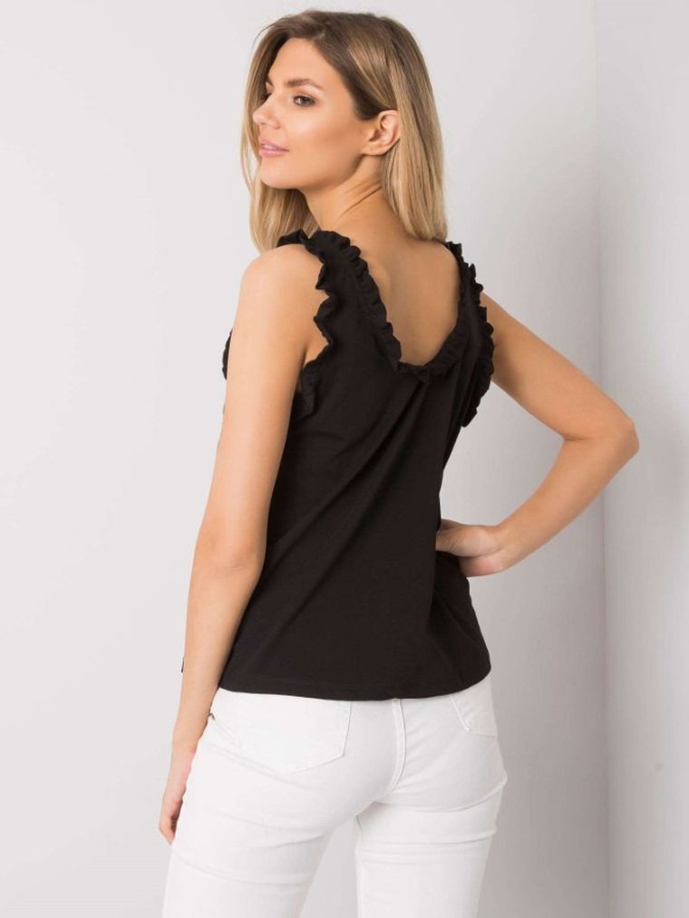 Top damski, czarny, Rue Paris