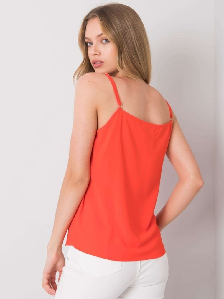 Top damski, czerwony, Modalinda Fashion