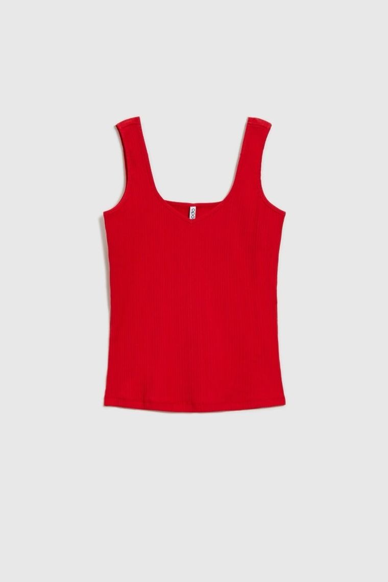 Top damski, czerwony, Moodo