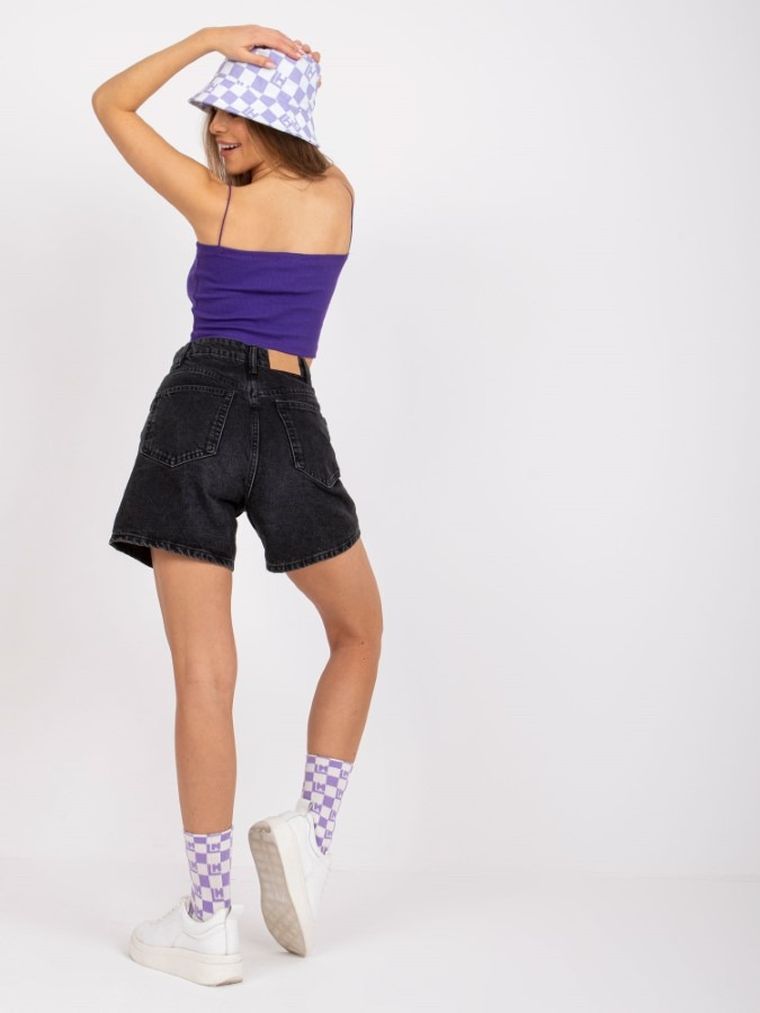 Top damski, fioletowy, Rue Paris