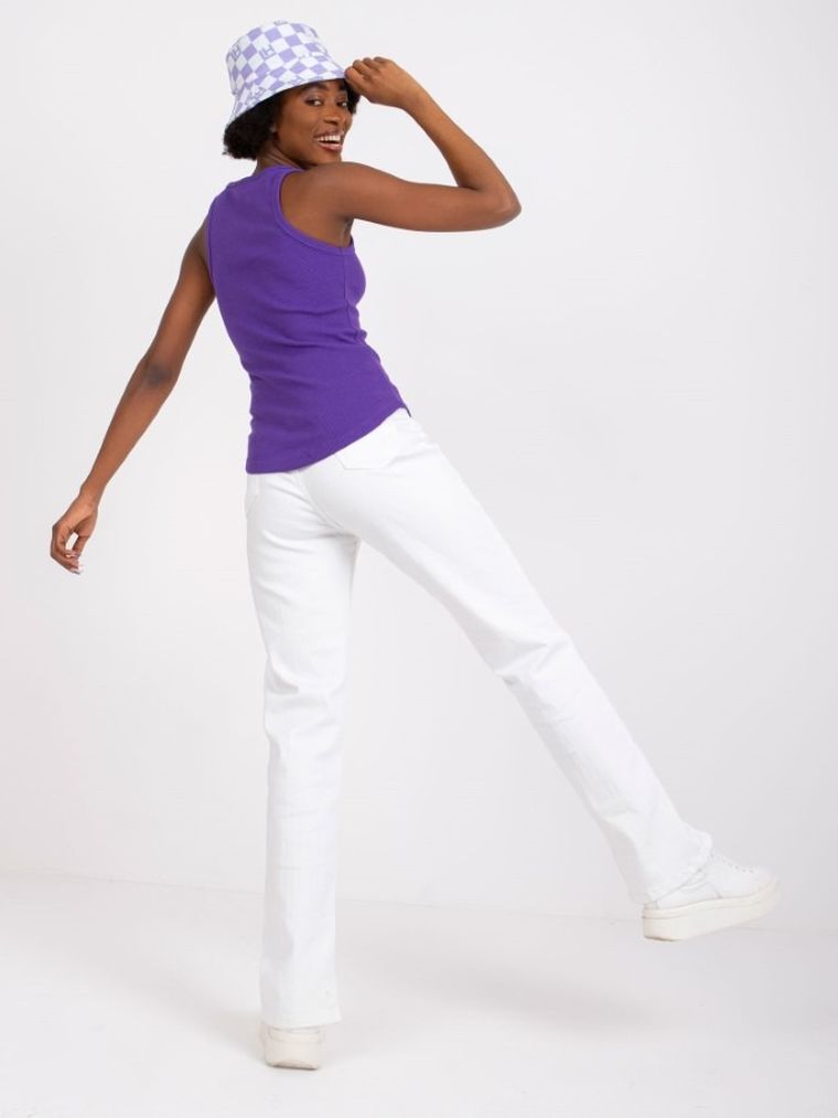 Top damski, fioletowy, Rue Paris