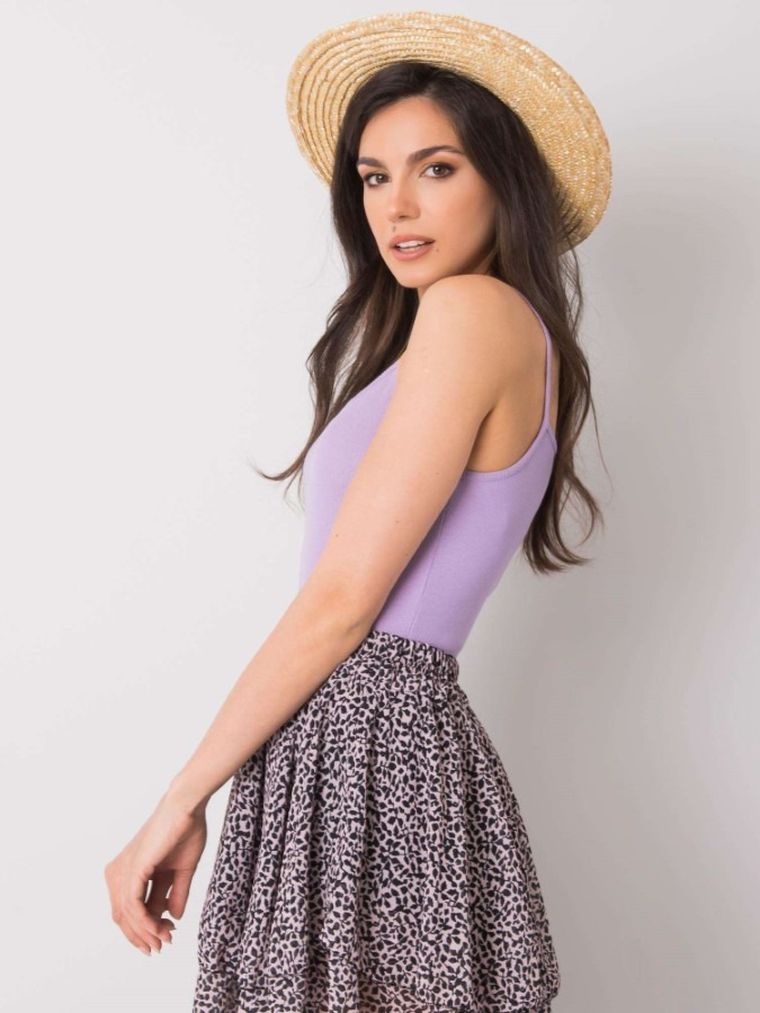 Top damski, fioletowy, Rue Paris