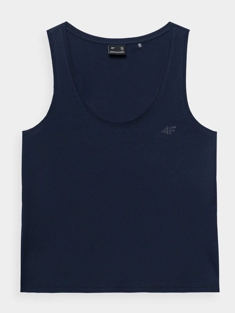 Top damski, granatowy, 4F