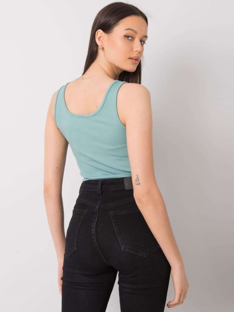 Top damski, miętowy, Italy Moda