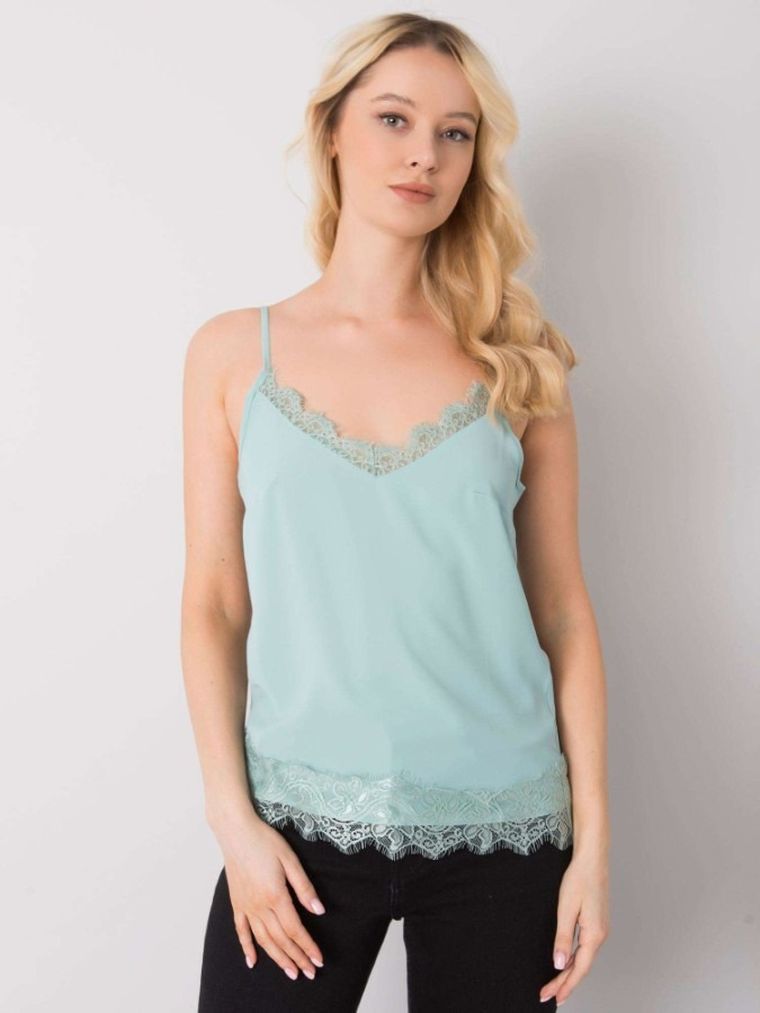 Top damski, miętowy, Modalinda Fashion